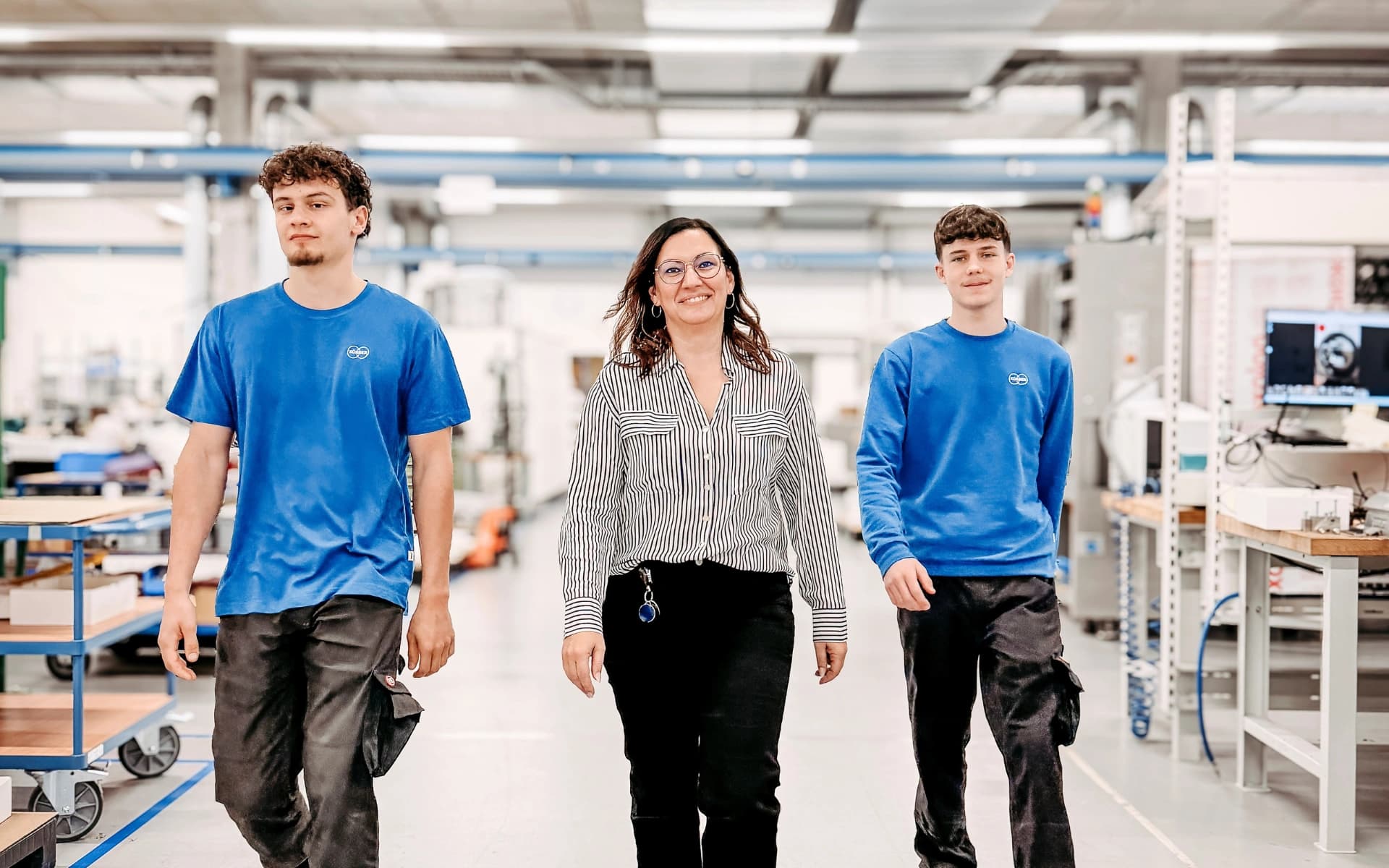 Lidia Hoop and interns