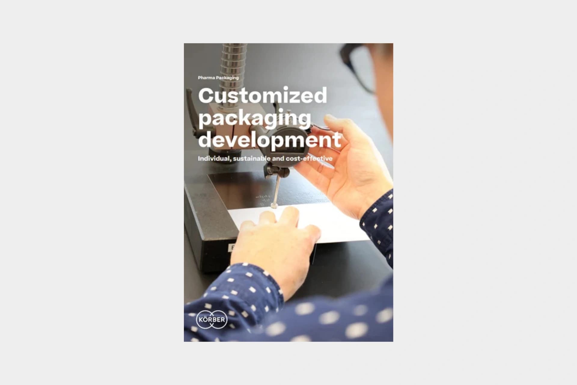 customized packaging development brochure cover