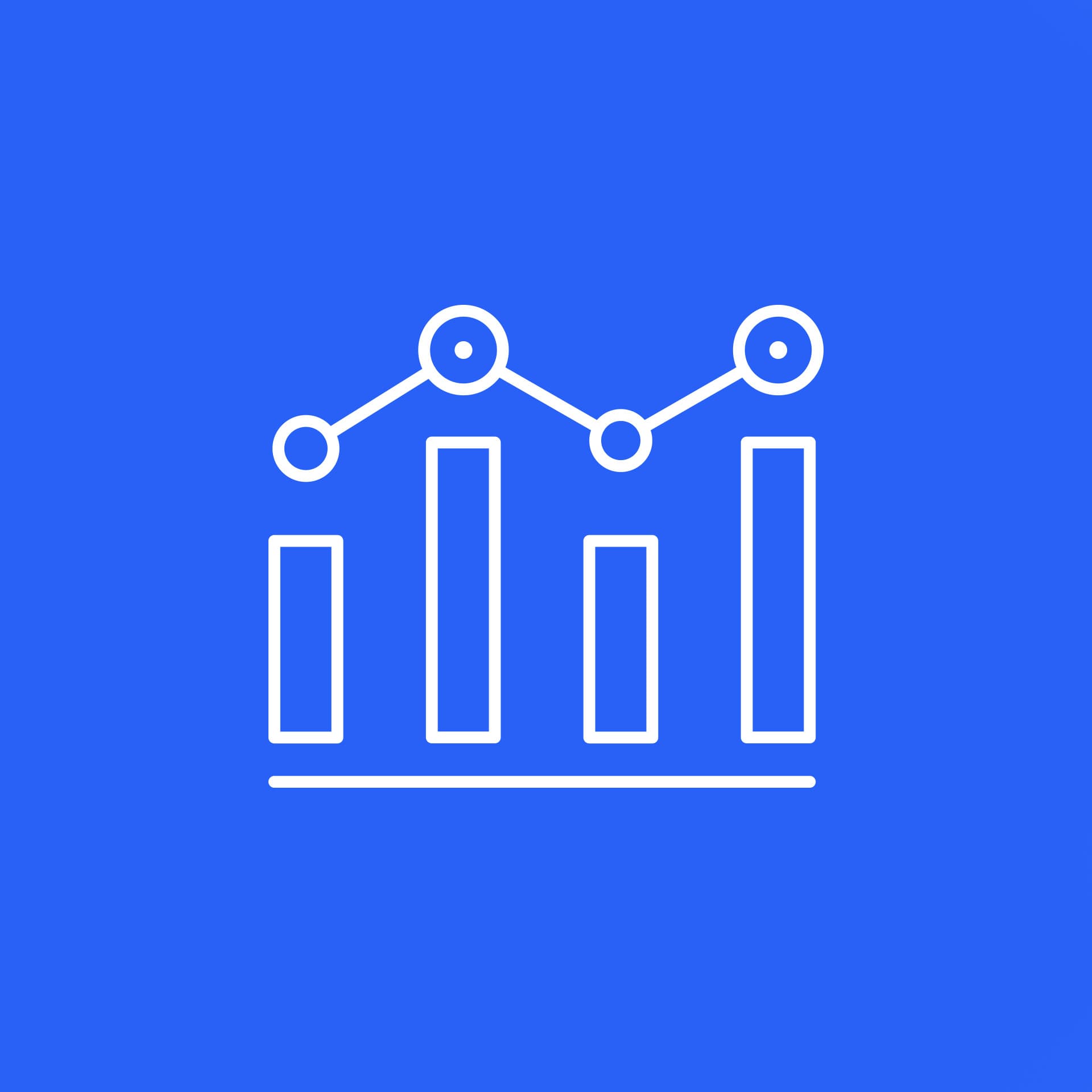 Icon of a bar chart graph