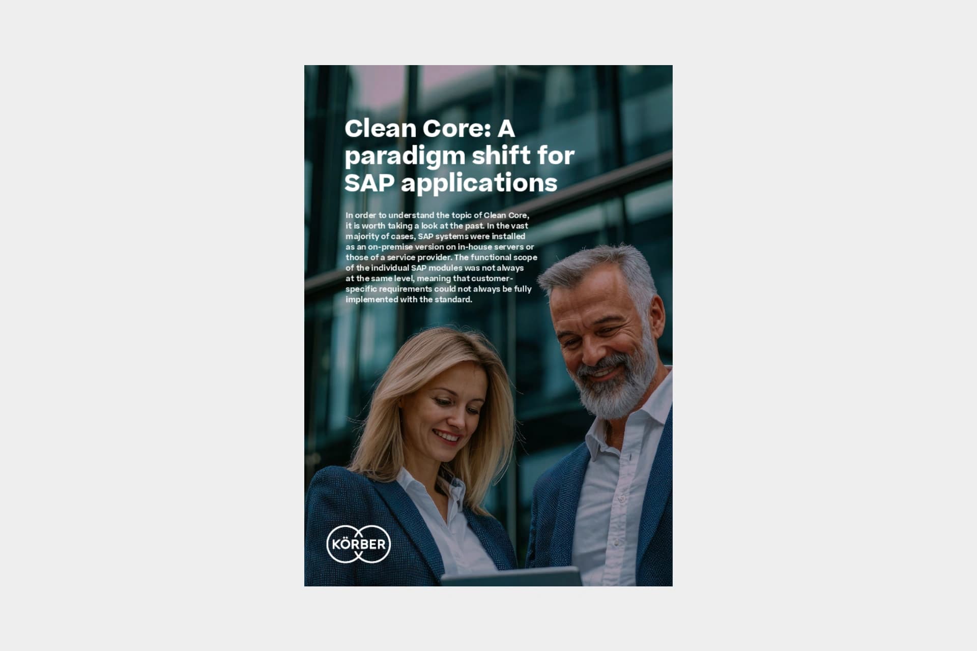 Cover der Broschüre zu Clean Core für SAP-Anwendungen
