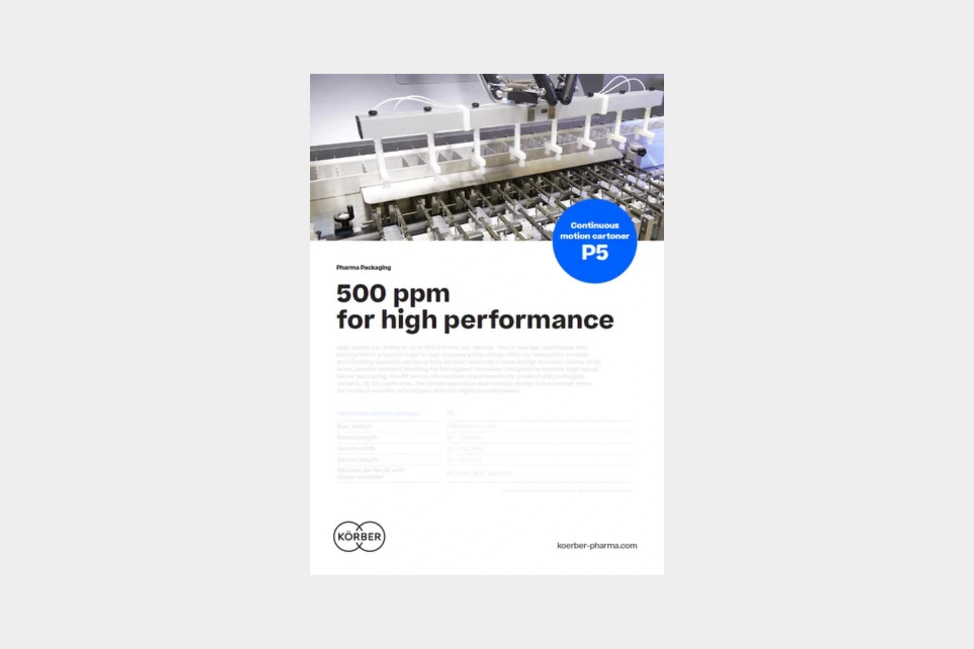 P5 datasheet cover