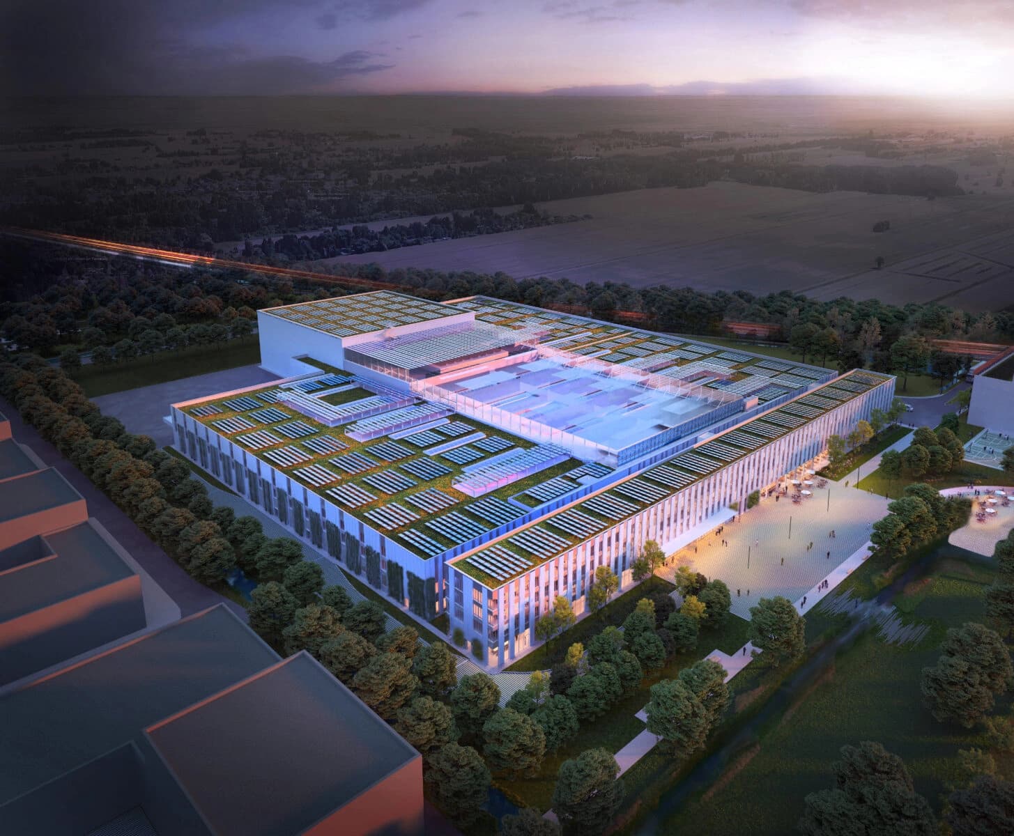 New Korber building in hamburg top vision