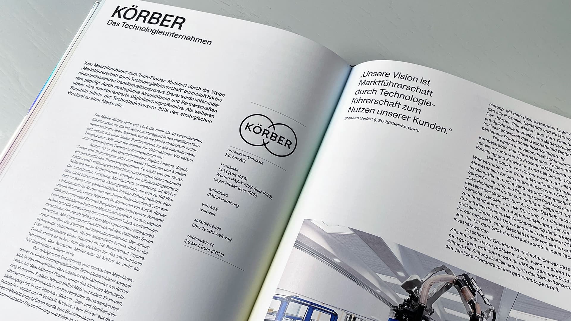 Eine Titelgeschichte über Körber.