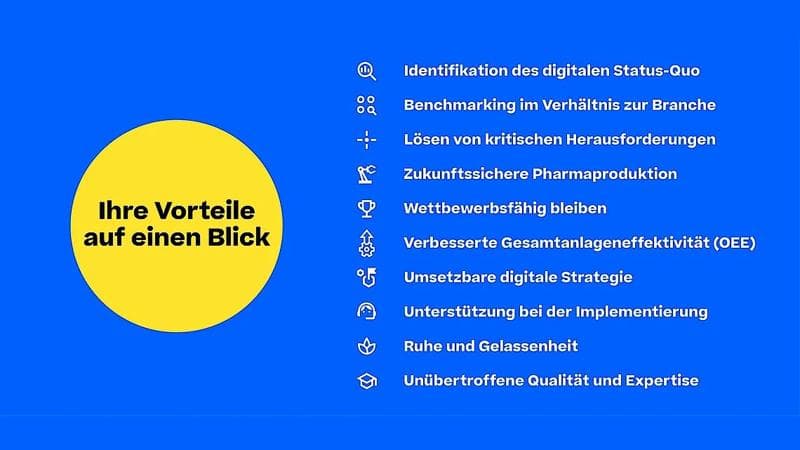 Liste der Vorteile von Pharma 4.0