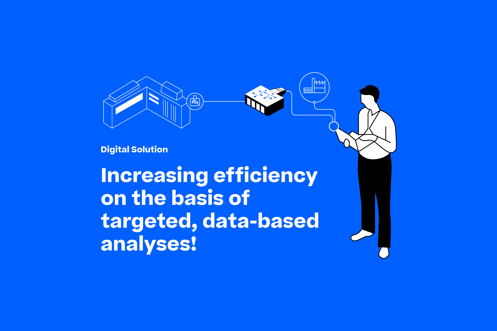 Illustration conveying the message of data-driven analytics enhancing efficiency through targeted strategies and informed decision-making processes.