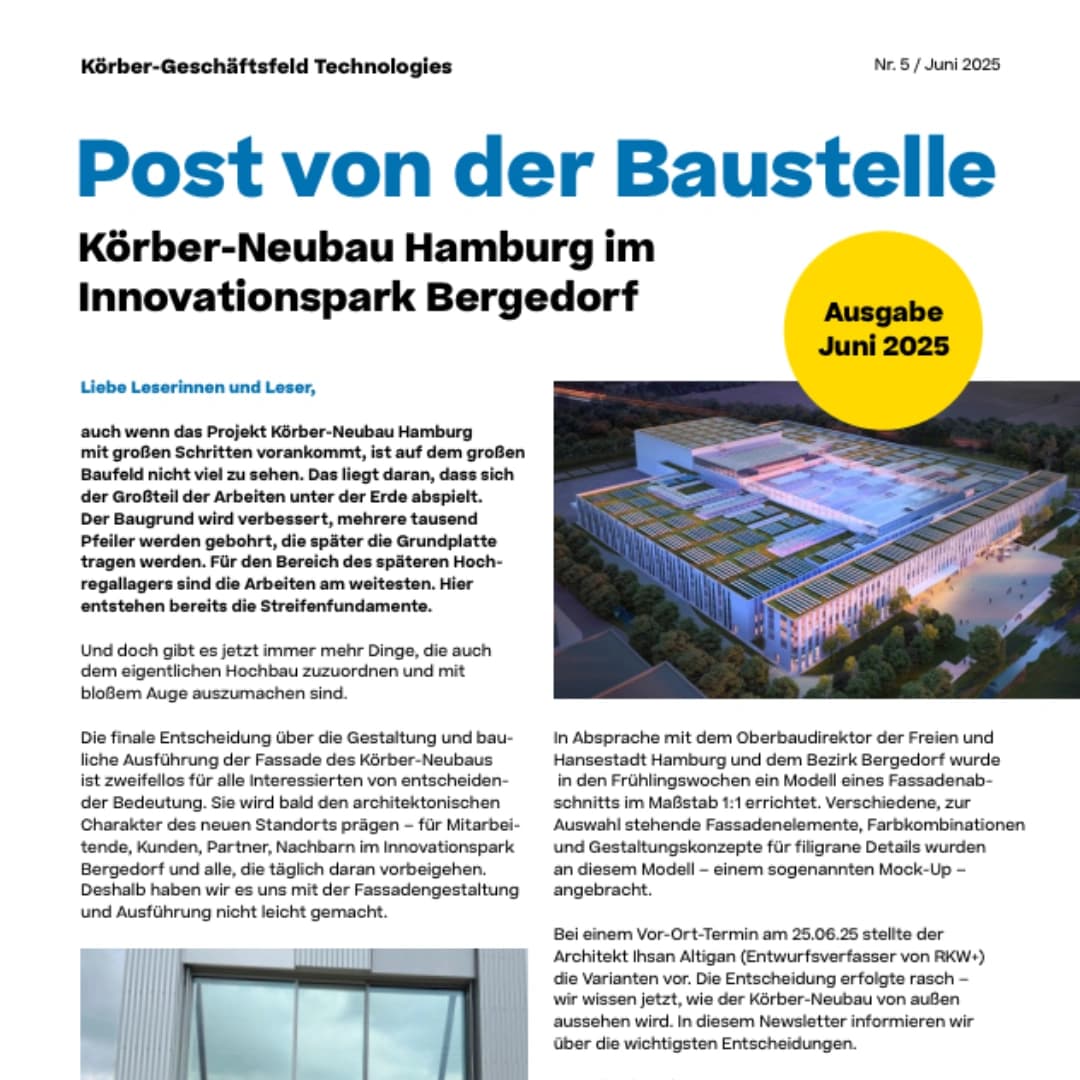 Cover of the Post von der Baustelle