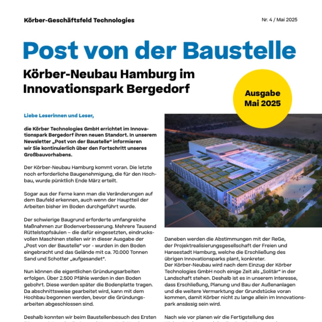 Cover of the Post von der Baustelle