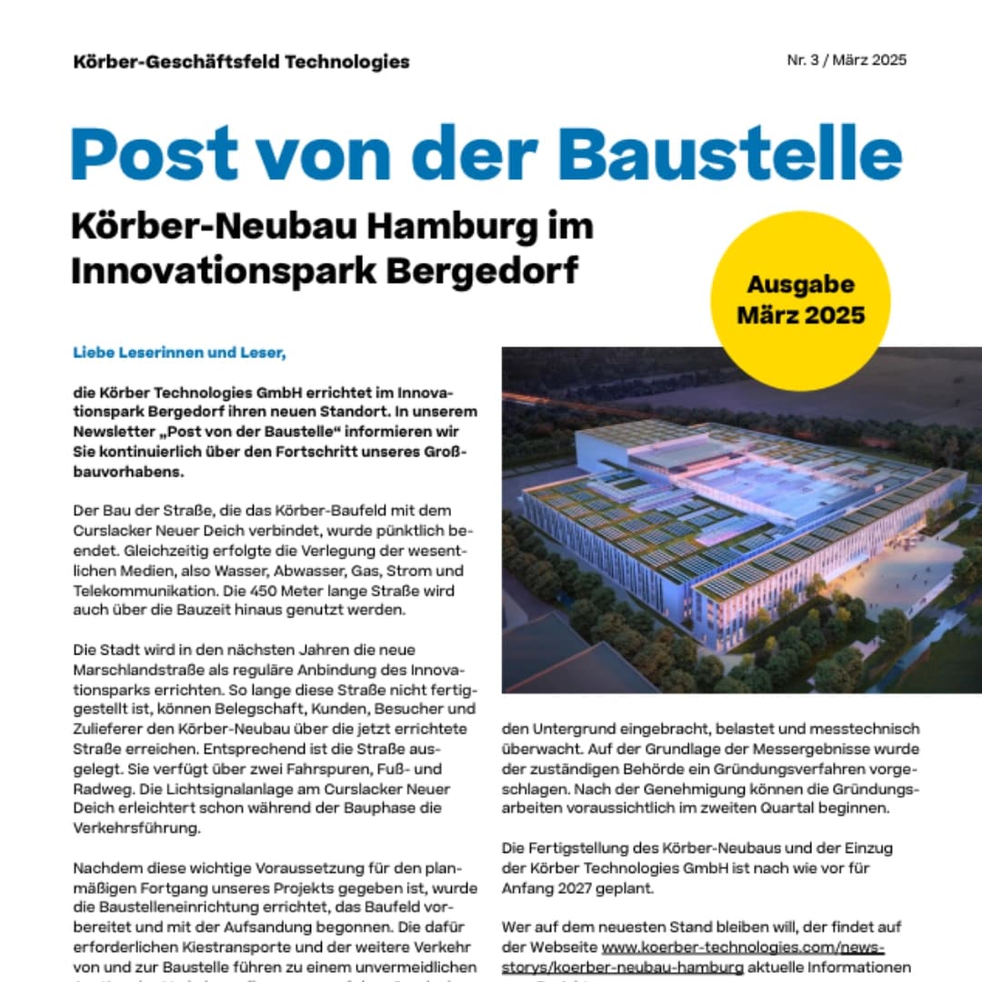 Cover of the Post von der Baustelle