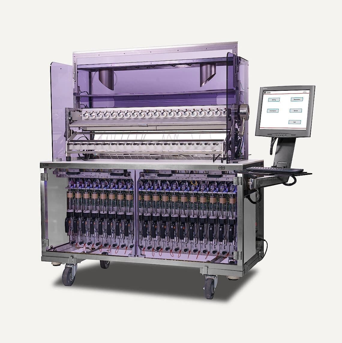 Illustration einer linearen Rauchmaschine