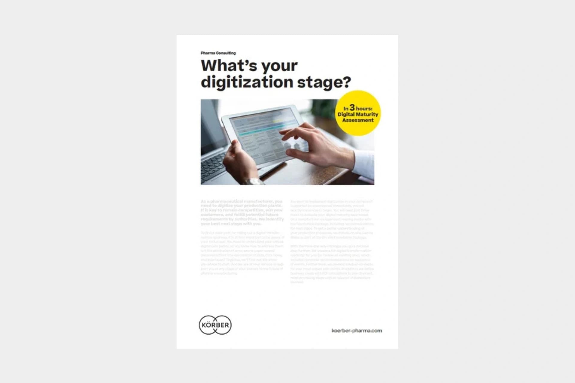 cover of digital maturity flyer