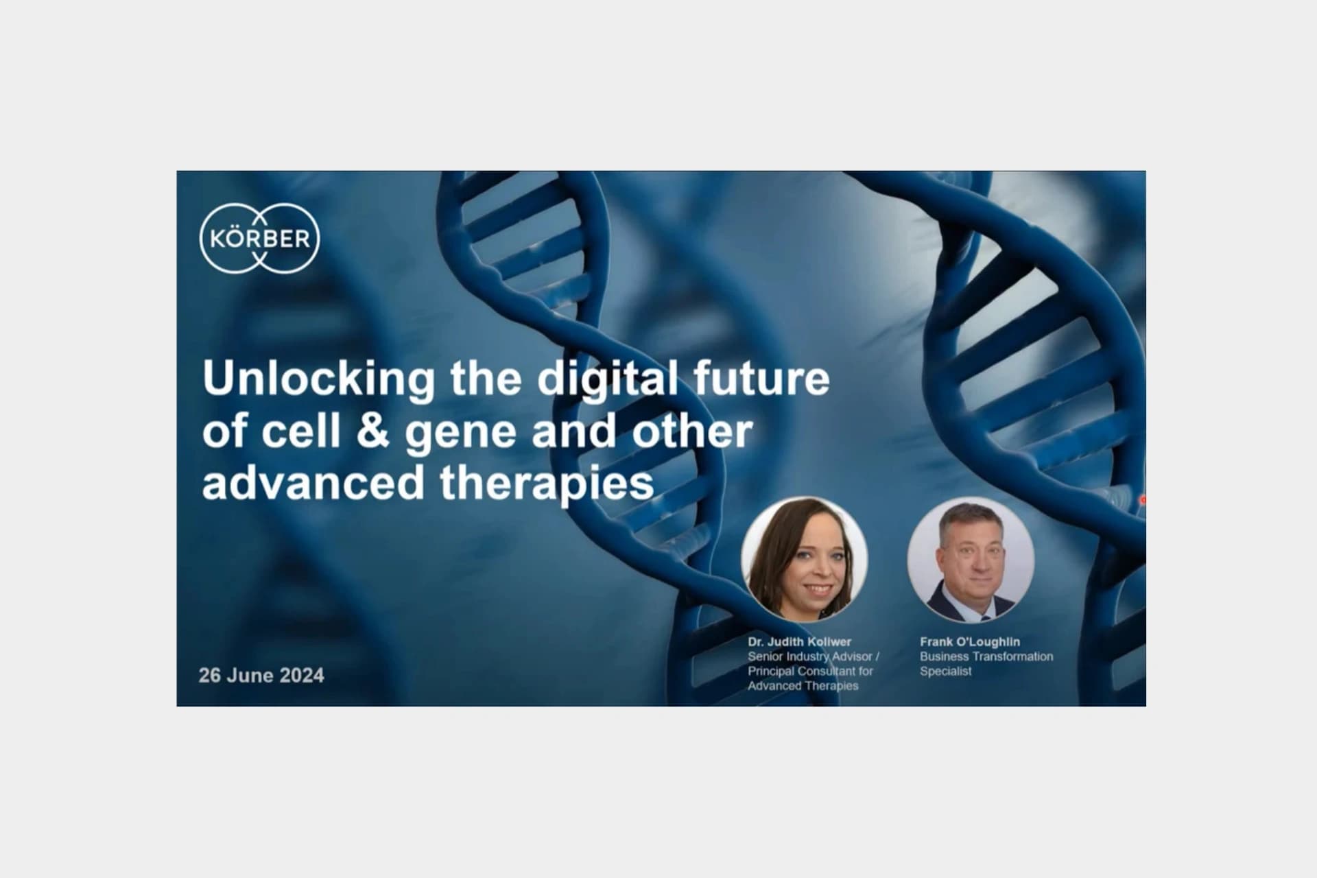 cell and gene therapies webinar cover