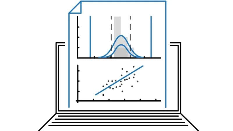 Illustration of a graphic relating to bayesian bioprocess data analytics