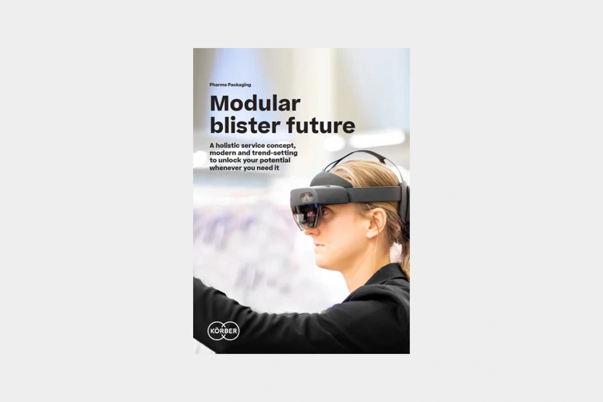 Modular blister brochure cover