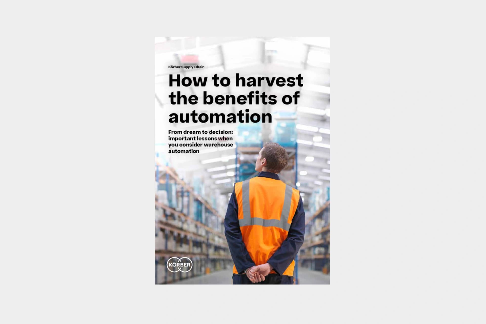 Cover of the whitepaper "How to harvest the benefits of automation". 
