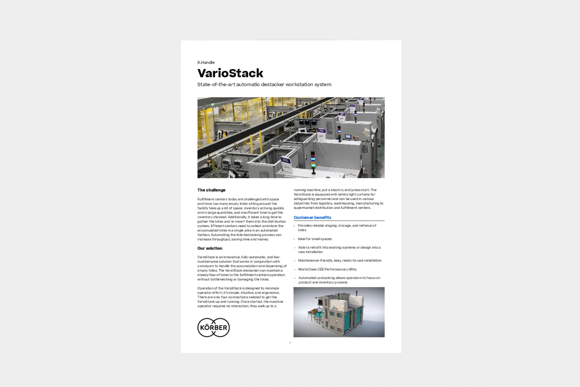 Cover des Datenblatts „VarioStack“.