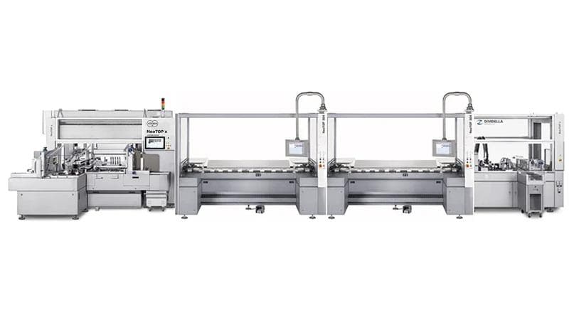 Illustration der Dividella Neotop-Maschine.