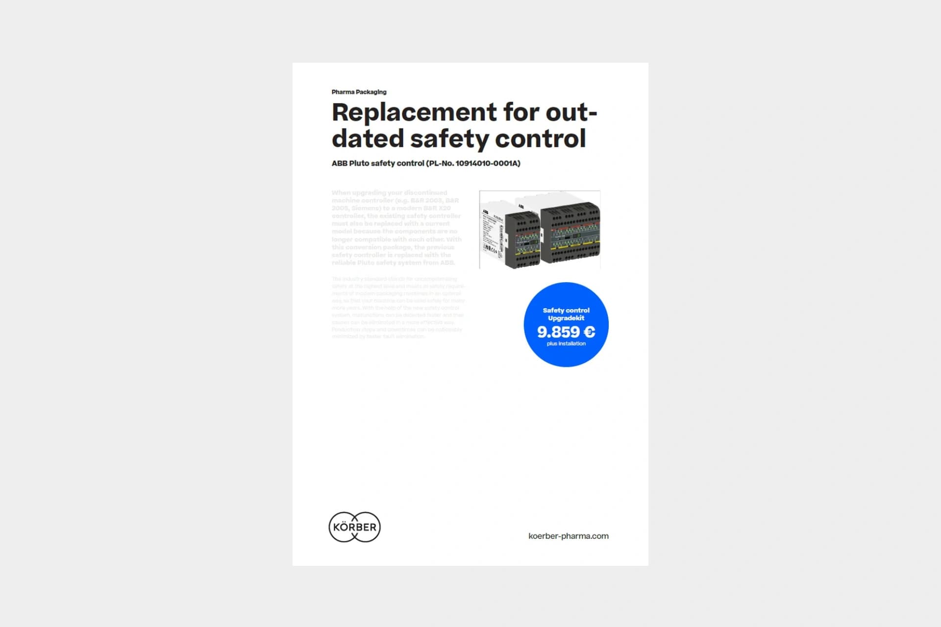 ABB Pluto service flyer cover