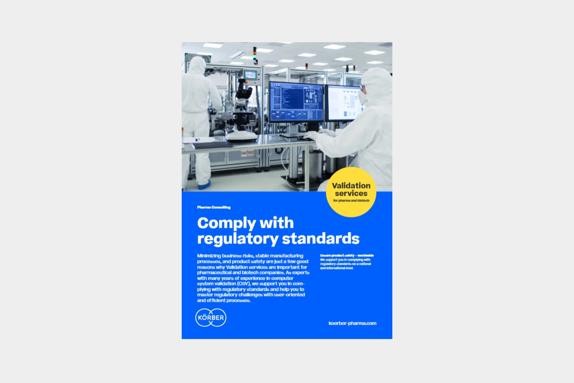 pharma validation services flyer cover