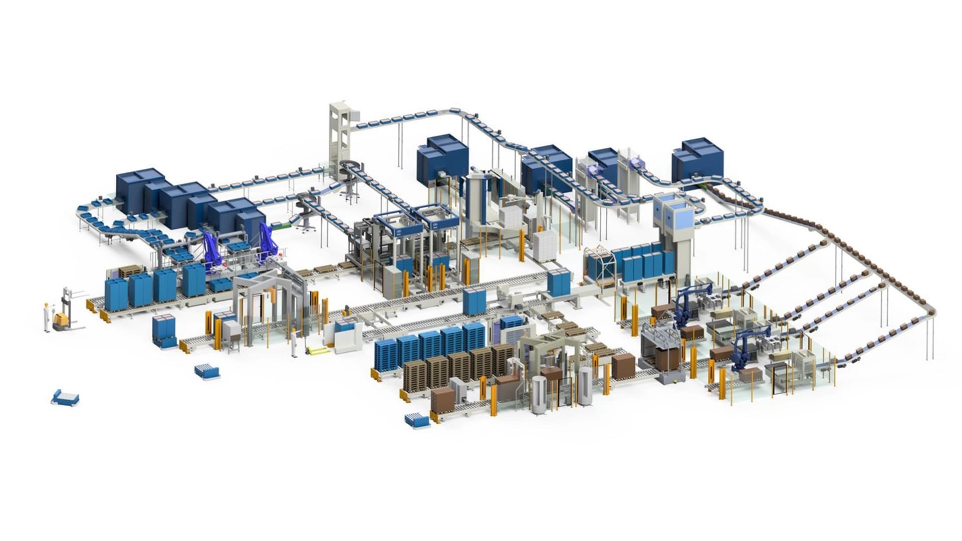 Illustration des Körber Kompetenzbereich Manufacturing Logistics.