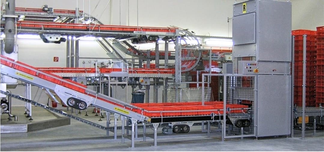 depalletizing machine from Körber