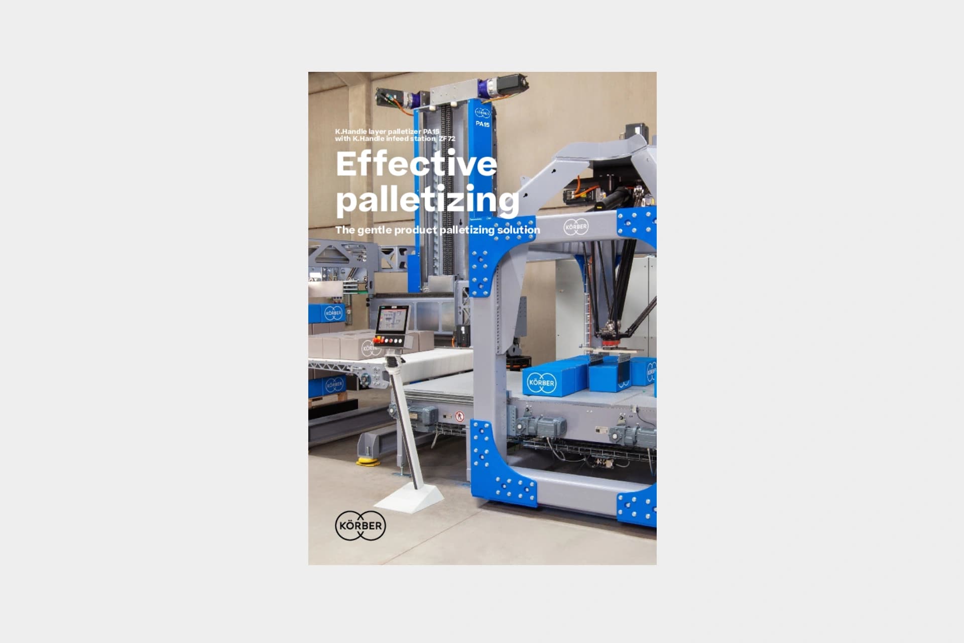 Cover of the whitepaper "Effective palletizing". 
