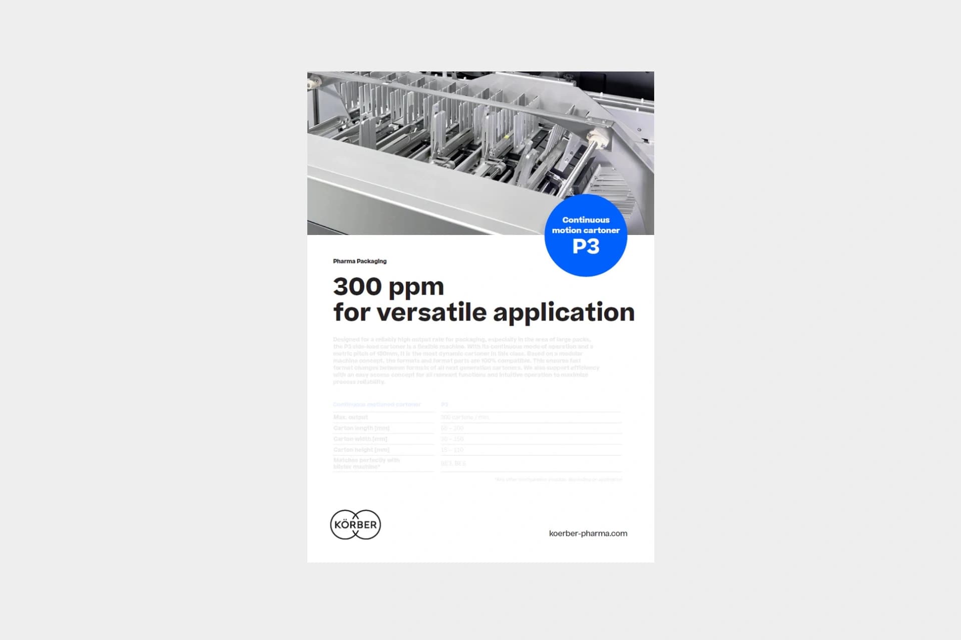 P3 datasheet cover