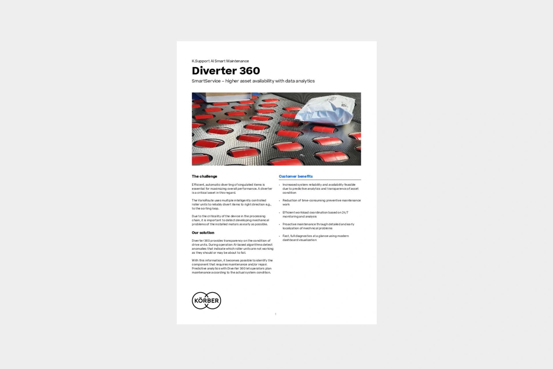 Cover of the datasheet "Diverter 360". 