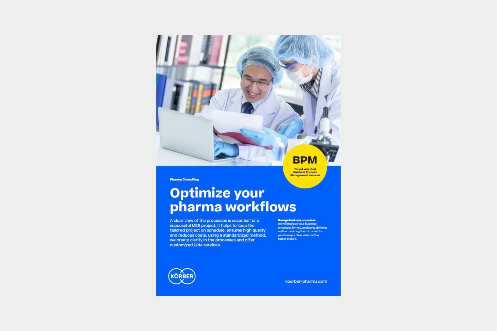 pharma workflows flyer cover