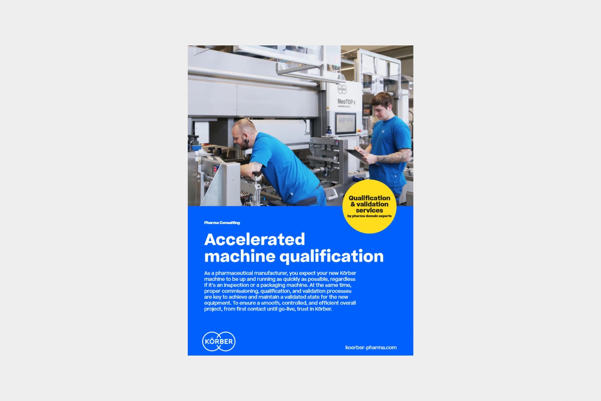 machine qualification flyer cover
