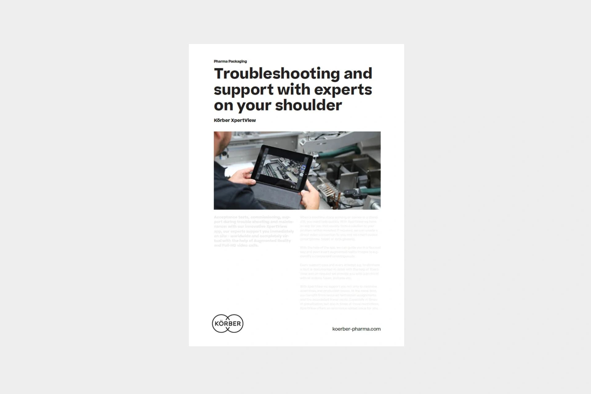 Ko6rber expertview flyer cover