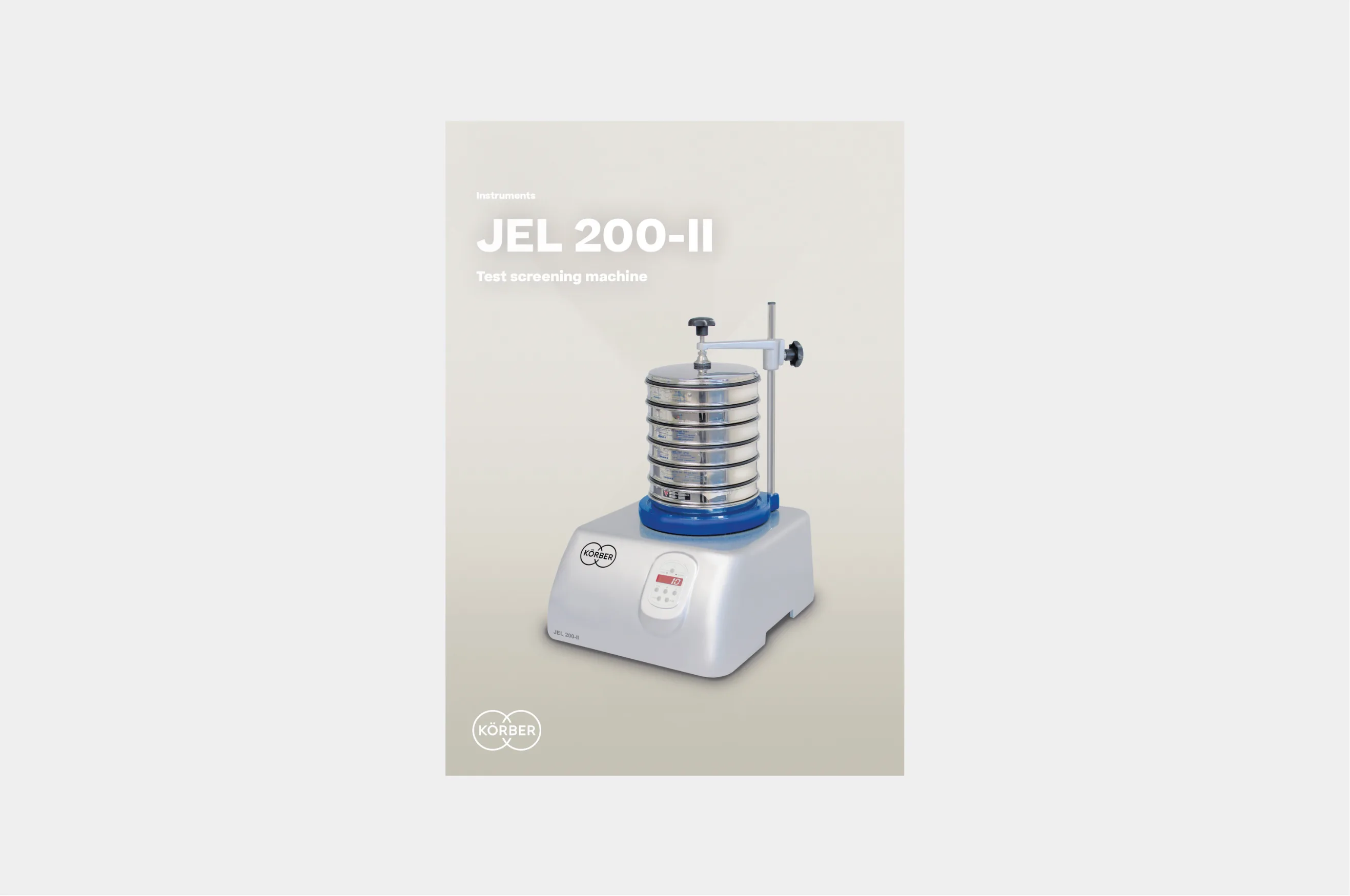 Cover of Körber's JEL-200-II brochure.