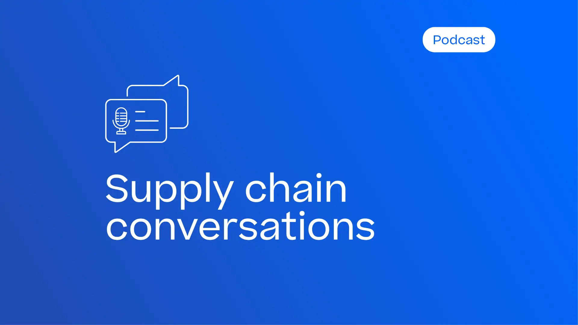 Supply chain conversations podcast banner