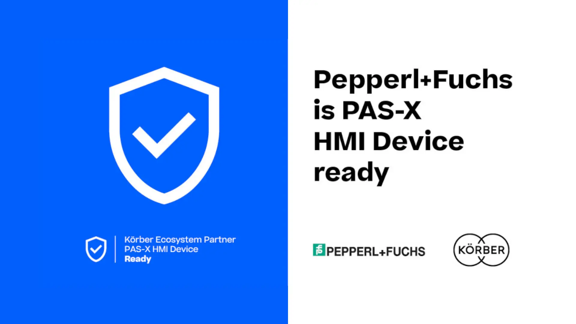 Koerber and Pepper+Fuchs partnership banner.