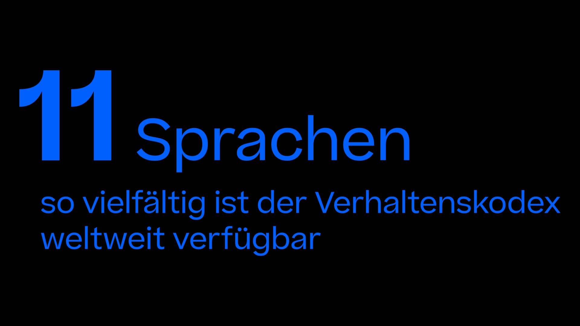 11 Sprachen Verhaltenskodex