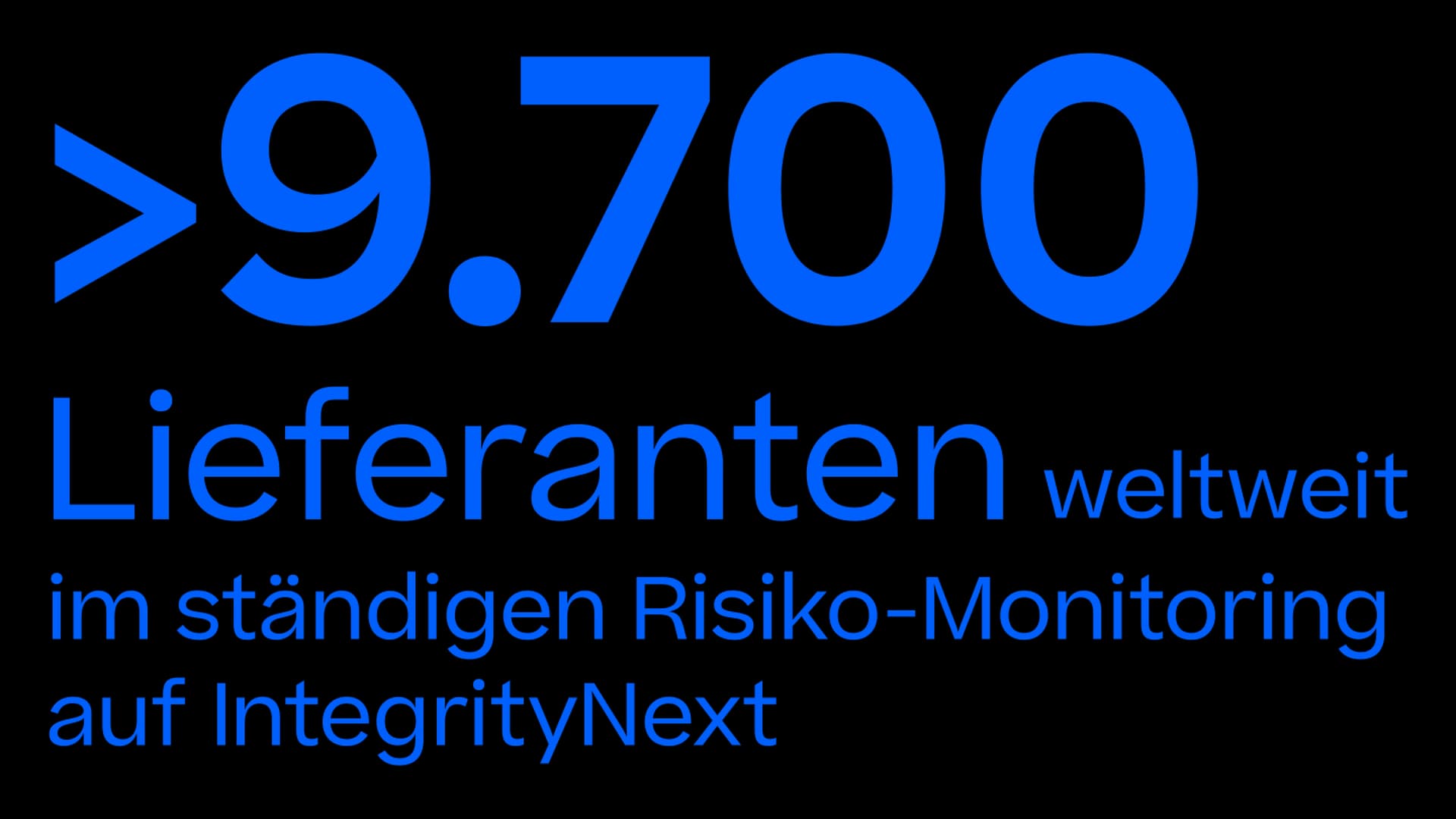 9700 lieferanten weltweit