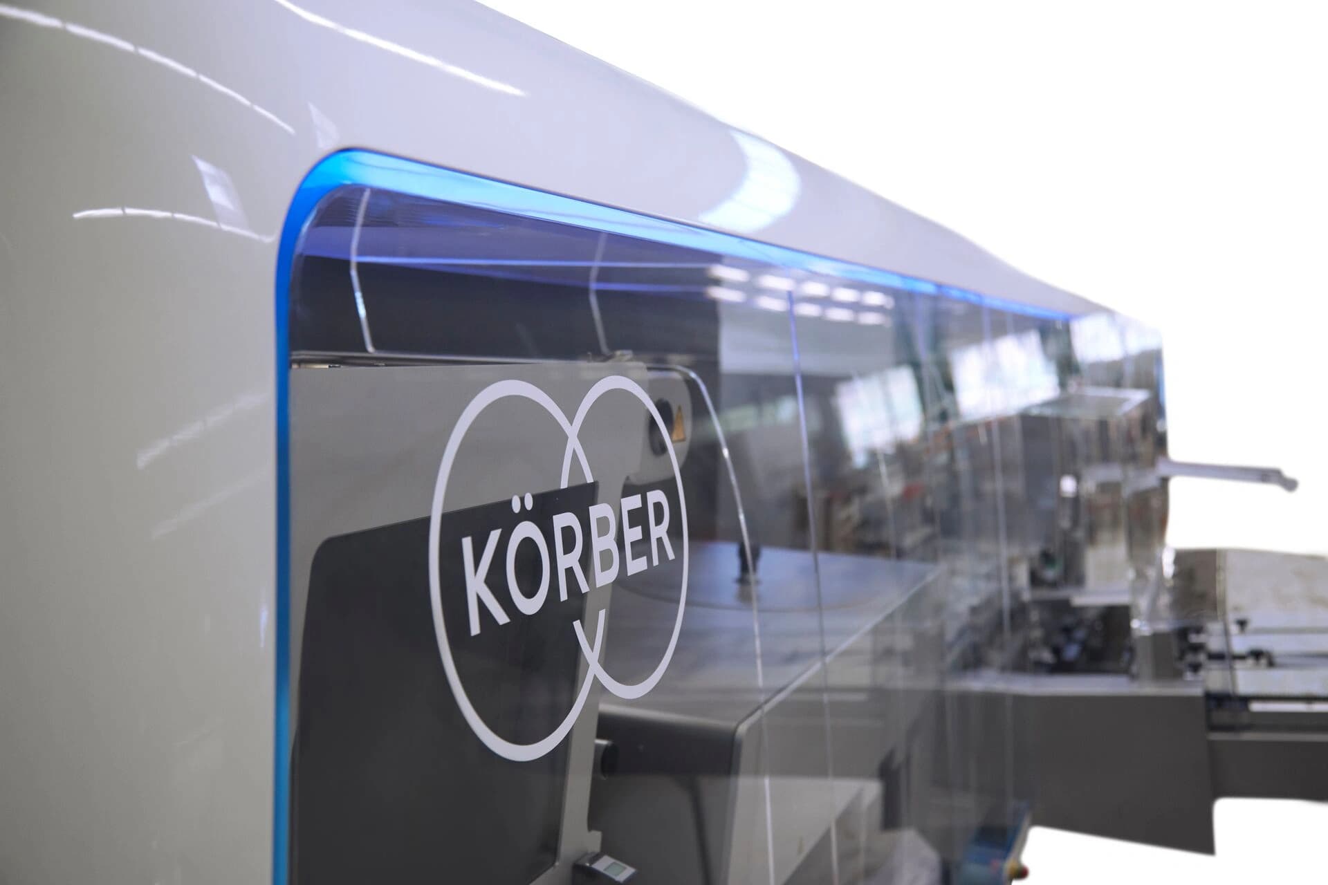 Körber's logo on a blister machine