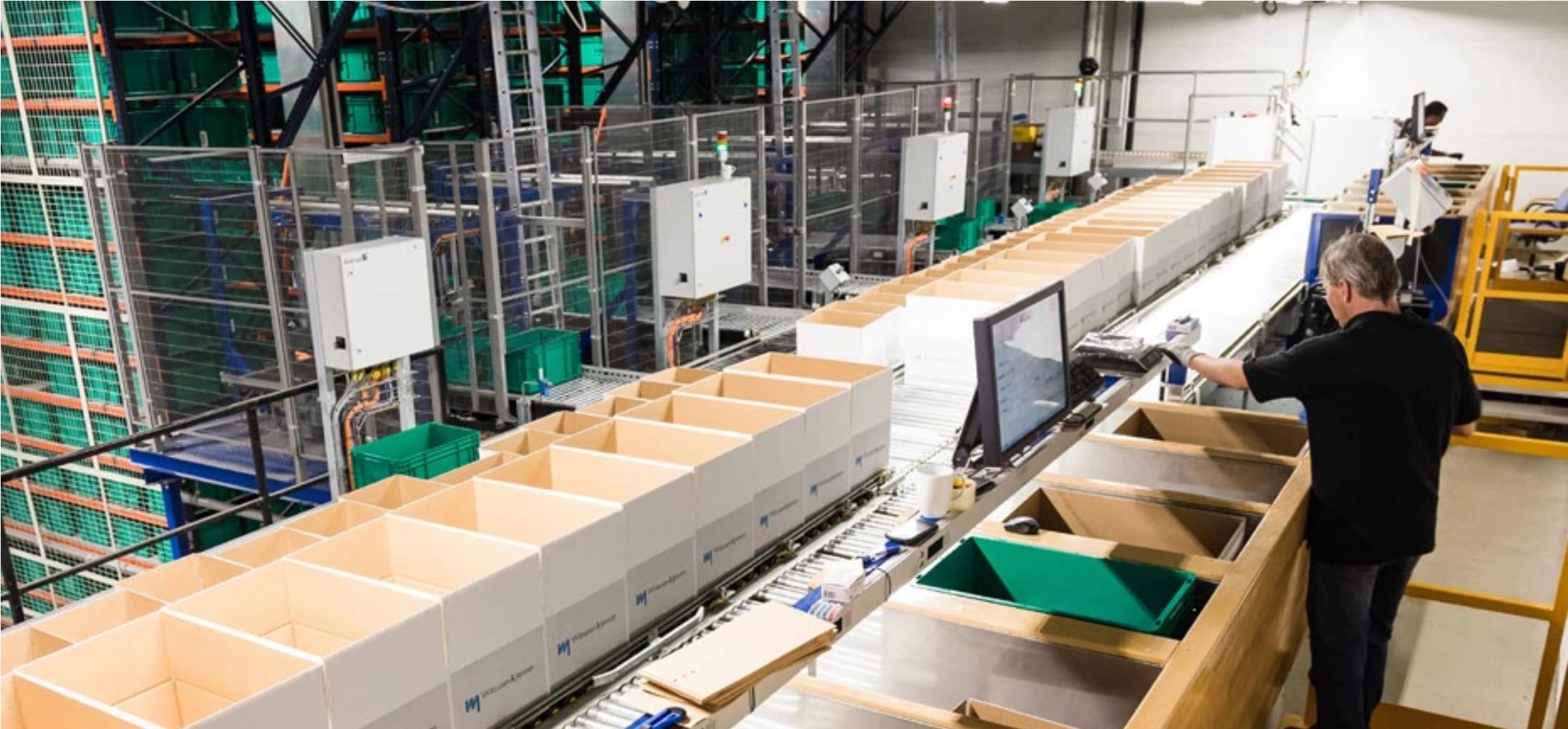 a man working on Wittusen & Jensen warehouse.