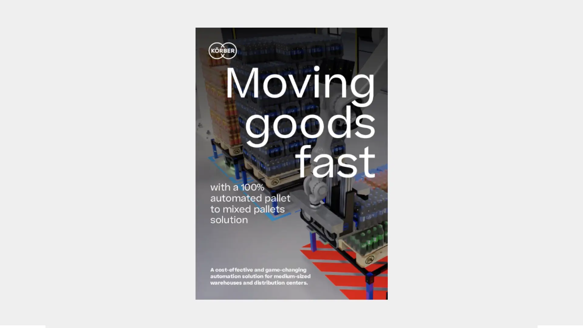 Cover of the whitepaper "Moving goods fast".