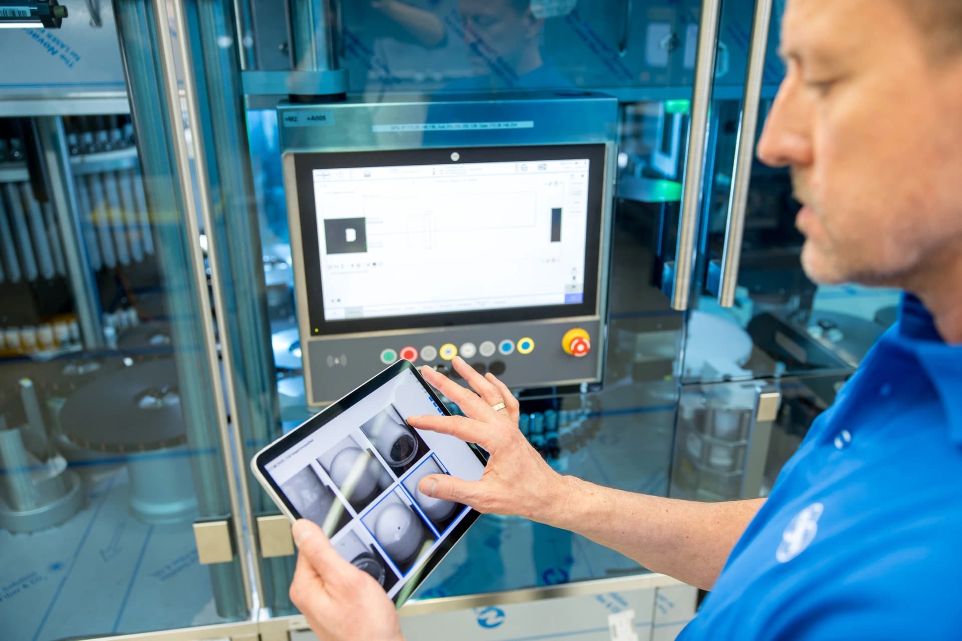 a Körber employee working on software applications