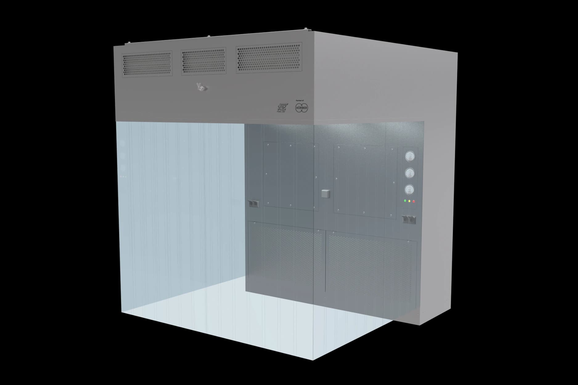 Image of Körber's LAF downflow booth.