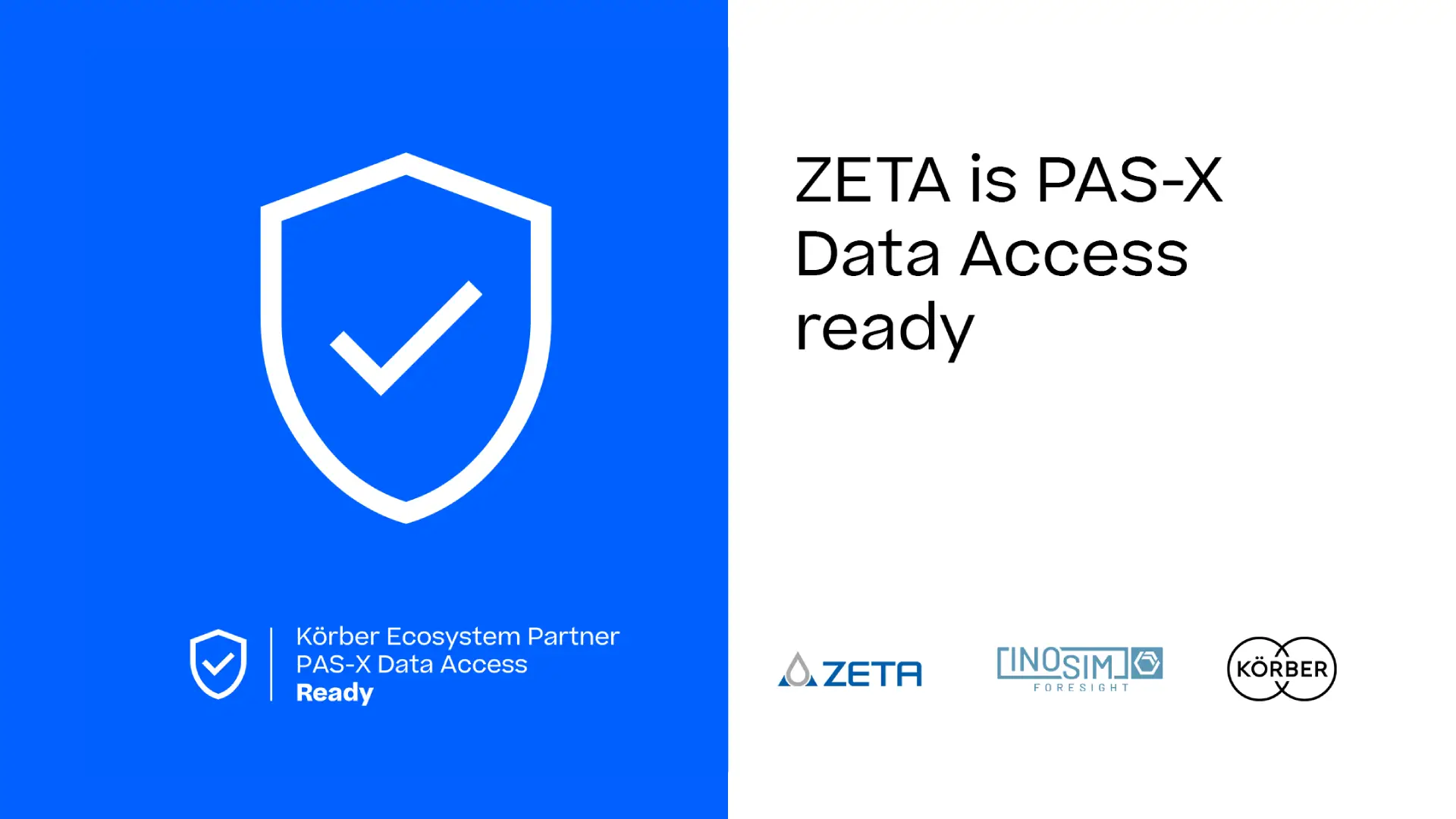 Banner about ZETA joining Körber as a partner.
