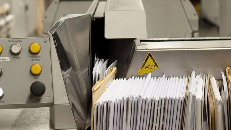 mail being handled