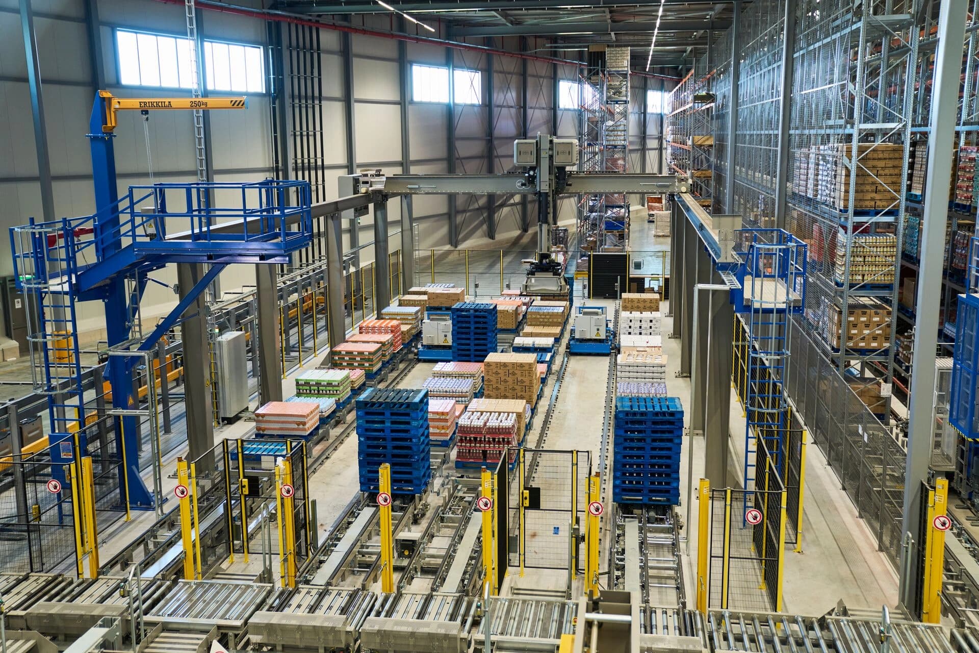 Warehouse view from above.