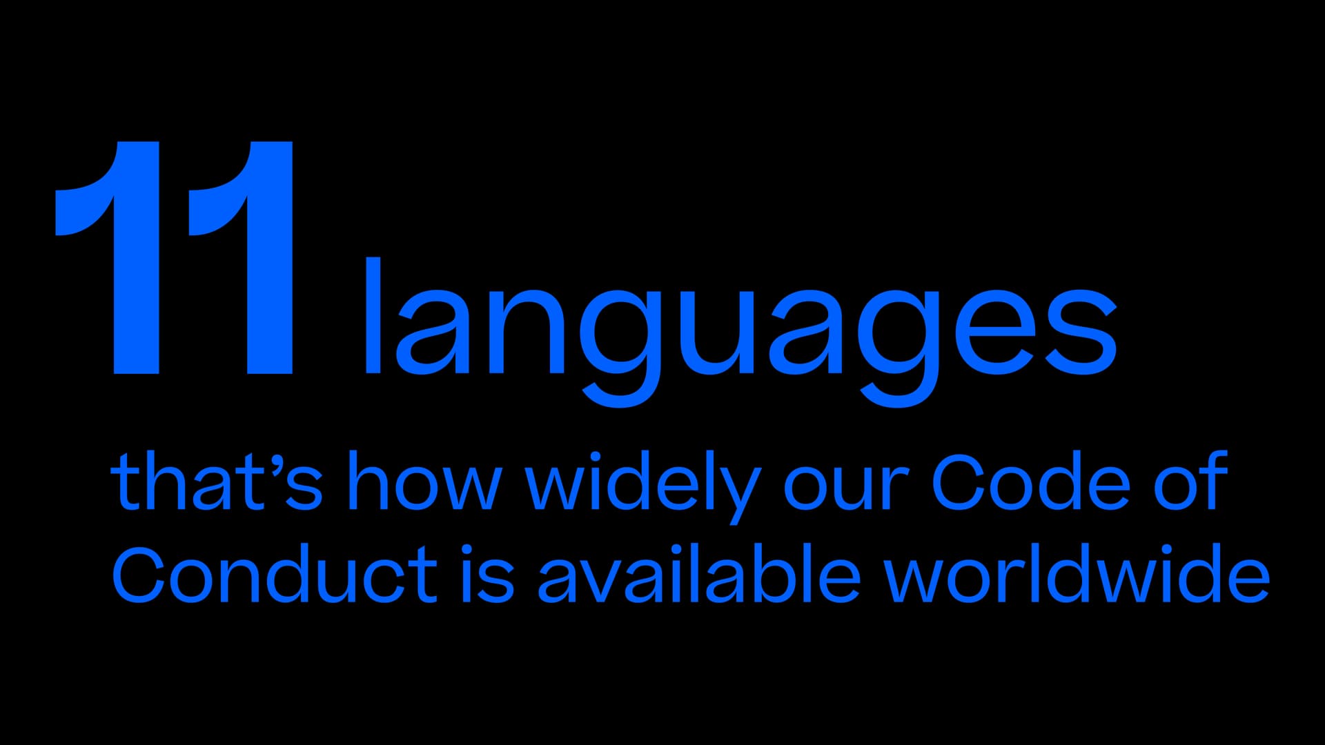 11 languages code of conduct