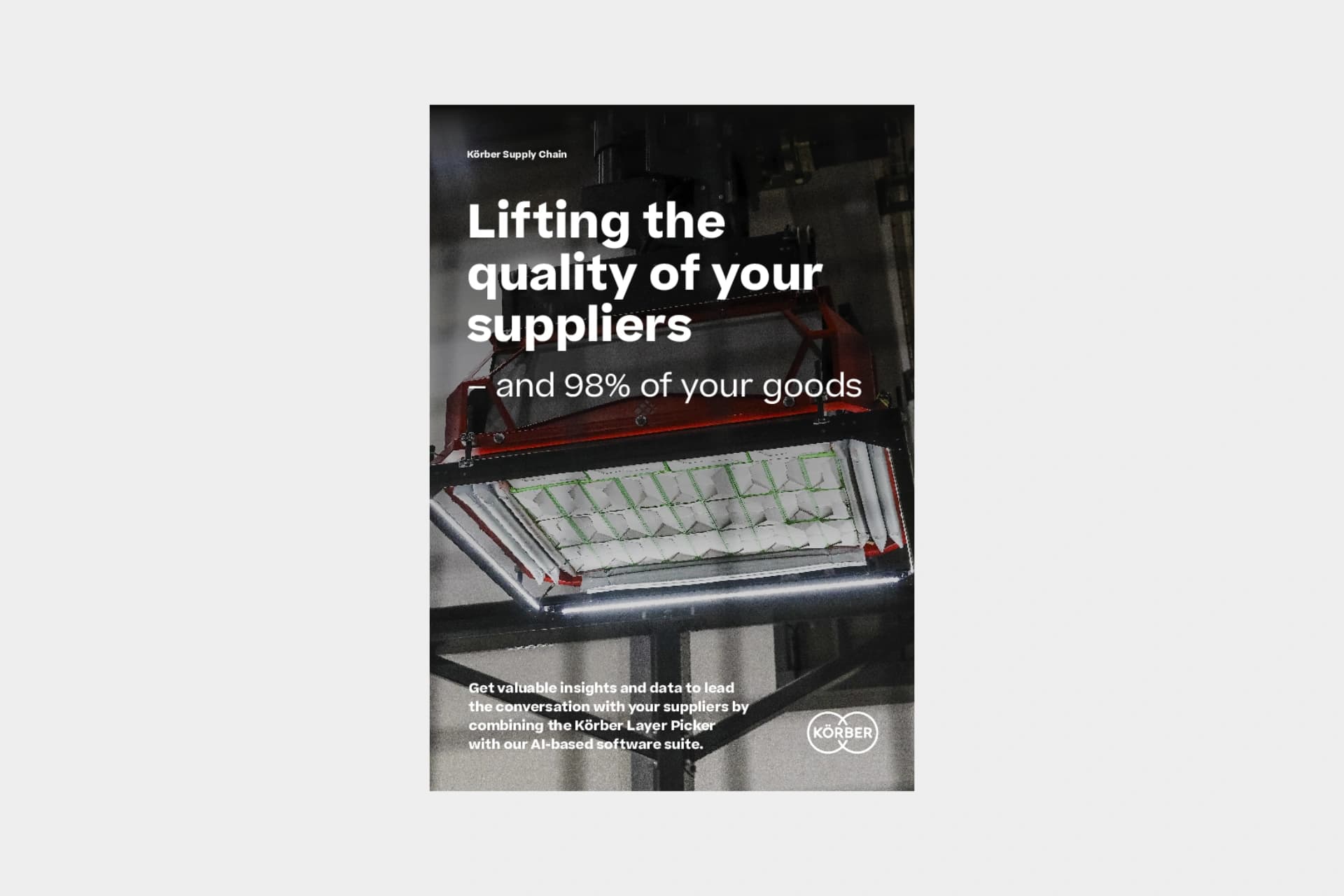 Cover of the whitepaper "Lifting the quality of your suppliers – and 98% of your goods".