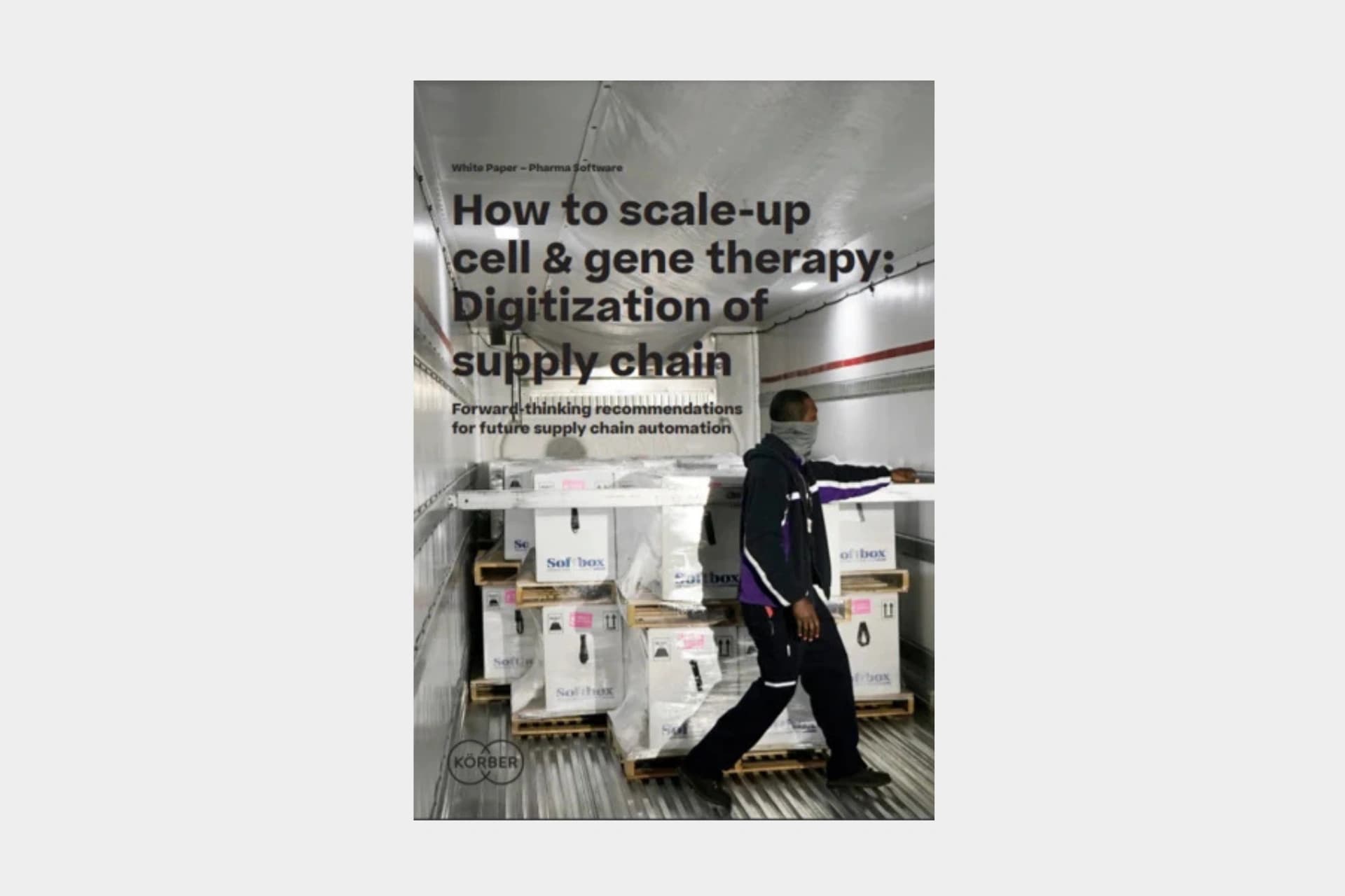 cell gene therapy supply chain digitization white paper cover