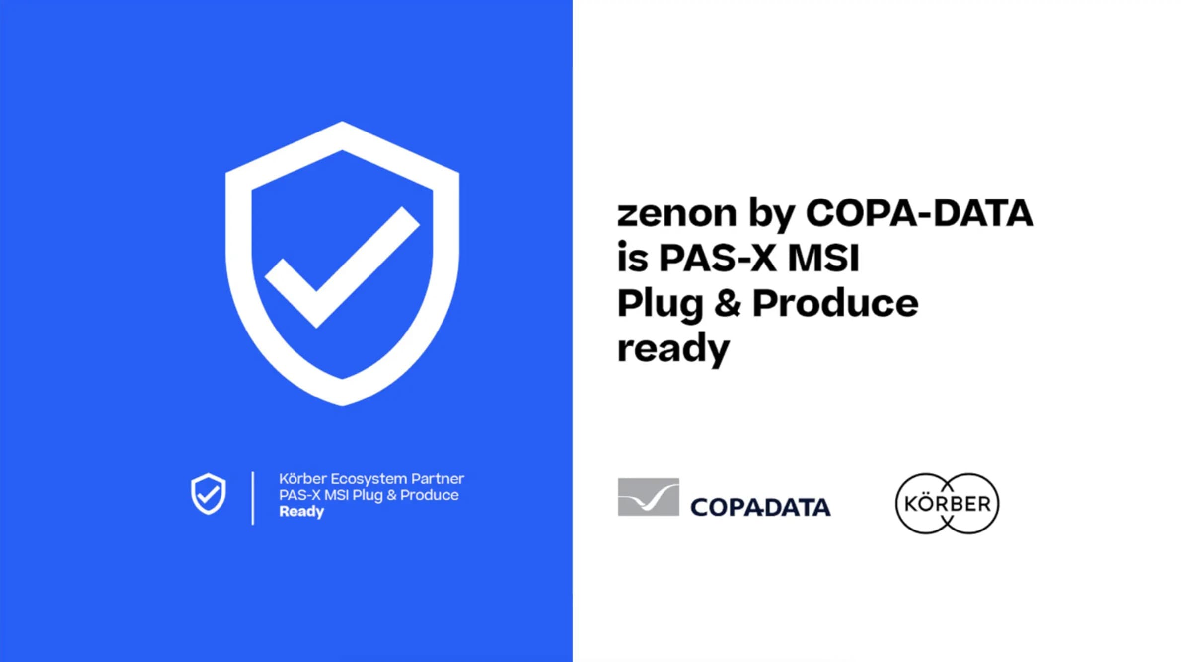 Banner about zenon by COPA-DATA being PAS-X MSI Plug & Produce ready