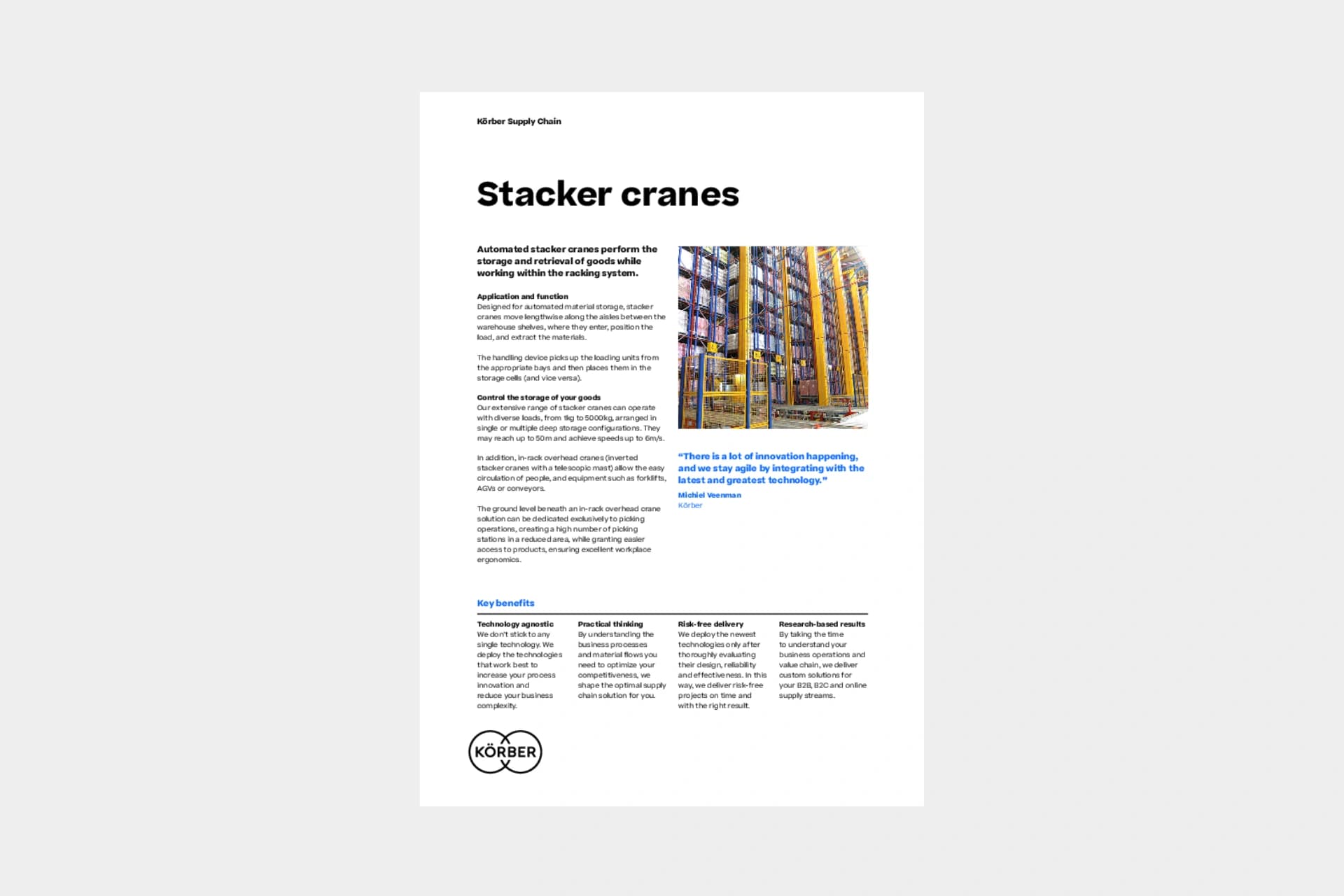 stacker cranes factsheet cover