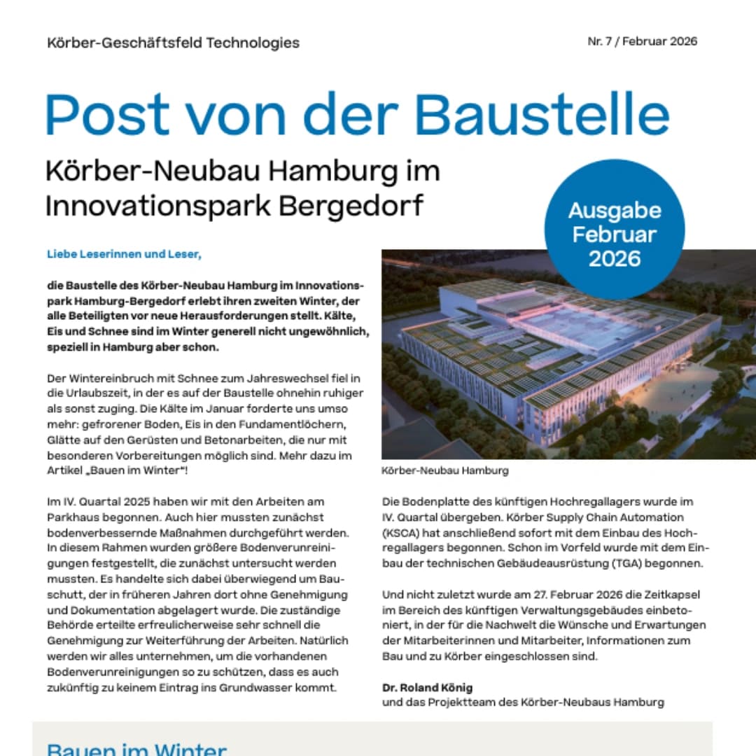 Cover of the Post von der Baustelle