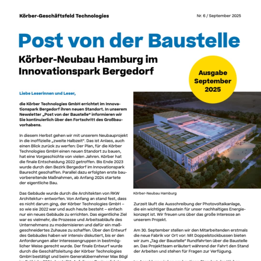 Cover of the Post von der Baustelle